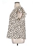 Shein Curve 100% Polyester Ivory Short Sleeve Blouse Size 1X - photo 5