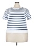 Unbranded Stripes White Blue Short Sleeve T-Shirt Size XL - photo 1