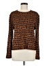 St. John Sport Animal Print Brown Pullover Sweater Size Med (2) - photo 1