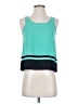 Banana Republic 100% Polyester Teal Sleeveless Top Size XXS - photo 1