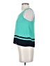 Banana Republic 100% Polyester Teal Sleeveless Top Size XXS - photo 5