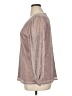 Nine West Metallic Silver Long Sleeve Blouse Size 0X - photo 5