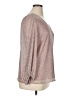 Nine West Metallic Silver Long Sleeve Blouse Size 0X - photo 4