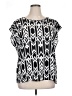 Forever 21 Plus 100% Polyester Black Short Sleeve Blouse Size XL Plus - photo 1