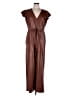 Sachin + Babi Metallic Brown Jumpsuit Size 12 - photo 1