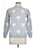 Unbranded Hearts Silver Pullover Sweater Size L - photo 1