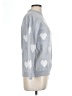 Unbranded Hearts Silver Pullover Sweater Size L - photo 4