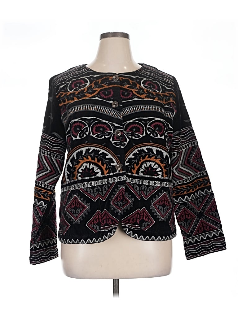 Pre-owned Johnny Was Jacket In Black