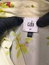 CAbi 100% Polyester Floral Yellow 3/4 Sleeve Blouse Size XS - photo 7
