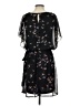 Papillon 100% Polyester Print Black Cocktail Dress Size S (estimated) - photo 2