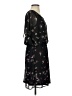 Papillon 100% Polyester Print Black Cocktail Dress Size S (estimated) - photo 4