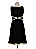 Ann Taylor 100% Polyester Solid Black Cocktail Dress Size 10 (petite) - photo 1