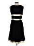 Ann Taylor 100% Polyester Solid Black Cocktail Dress Size 10 (petite) - photo 2
