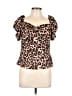 Unbranded Brown Tan Short Sleeve Top Size L (estimated) - photo 1