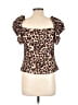 Unbranded Brown Tan Short Sleeve Top Size L (estimated) - photo 2