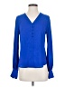 Express 100% Polyester Blue 3/4 Sleeve Blouse Size XS - photo 1