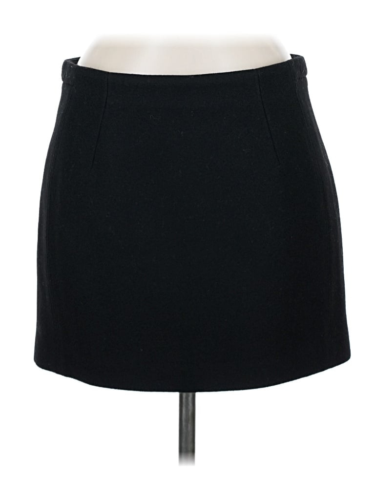 Pre-owned Assorted Brands Wool Skirt In Black