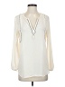 J.Crew 100% Polyester Ivory Long Sleeve Blouse Size 0 - photo 1