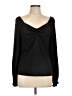 MICHAEL Michael Kors Black Long Sleeve Blouse Size L - photo 1