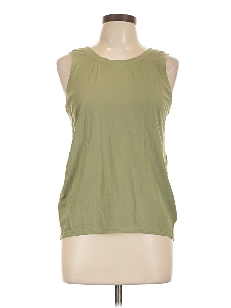 Pre-owned Lululemon Athletica Sleeveless T-shirt In Green