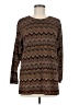 Impressions Brown Long Sleeve Top Size M - photo 1