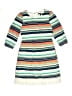 My Michelle 100% Polyester Stripes Teal Dress Size 12 - photo 1