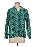 Assorted Brands Floral Green Long Sleeve Blouse Size 8 - photo 1