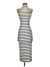 Shein Stripes White Casual Dress Size 2 - photo 1