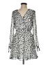 Great Jones 100% Polyester Animal Print Silver Casual Dress Size M - photo 1