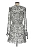 Great Jones 100% Polyester Animal Print Silver Casual Dress Size M - photo 2