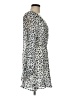 Great Jones 100% Polyester Animal Print Silver Casual Dress Size M - photo 4