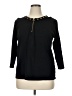 Rafaella 100% Cotton Black Long Sleeve Blouse Size 1X - photo 1