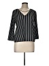 Alice Blue 100% Polyester Black 3/4 Sleeve Blouse Size M - photo 1