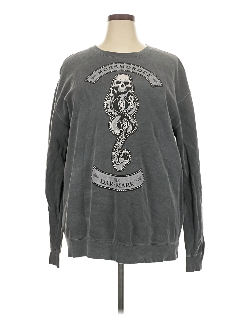 Pre-owned Harry Potter Pullover Sweater In Gray