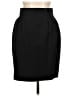 David N 100% Wool Solid Black Wool Skirt Size 10 - photo 1