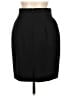 David N 100% Wool Solid Black Wool Skirt Size 10 - photo 2