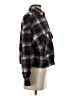 Windsor 100% Polyester Plaid Brown Blue Long Sleeve Blouse Size XS - photo 4