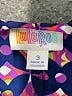 Lularoe 100% Polyester Hearts Purple Short Sleeve Blouse Size 10 - 12 - photo 3