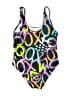 Unbranded Graphic Purple One Piece Swimsuit Size 9 - photo 2