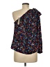 J.Crew 100% Polyester Blue 3/4 Sleeve Blouse Size 6 - photo 2