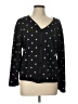 Assorted Brands 100% Cotton Polka Dots Black Cardigan Size L - photo 1