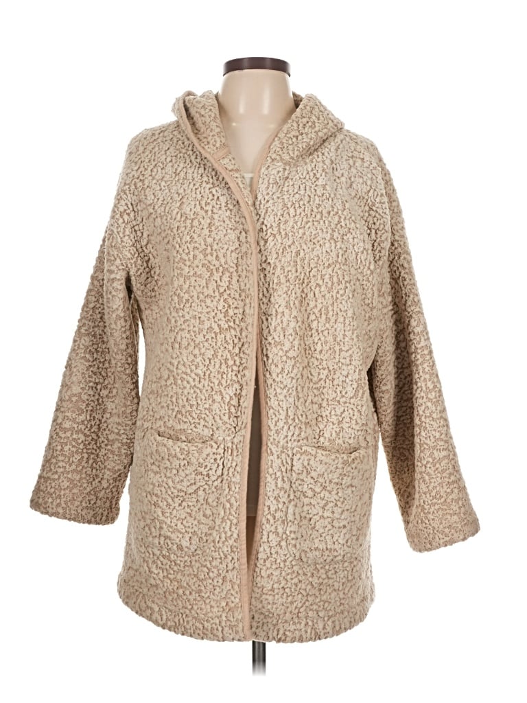 Pre-owned Love Tree Cardigan Sweater In Tan