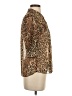 Forever 100% Polyester Animal Print Brown 3/4 Sleeve Blouse Size S - photo 4