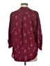 Lush 100% Polyester Stars Burgundy 3/4 Sleeve Blouse Size M - photo 2