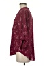 Lush 100% Polyester Stars Burgundy 3/4 Sleeve Blouse Size M - photo 5