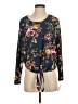 Iz Byer Blue Long Sleeve Blouse Size S - photo 1