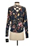 Iz Byer Blue Long Sleeve Blouse Size S - photo 2