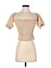 Intermix Tan Short Sleeve Top Size S - photo 1