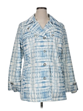 Veste Vintage Weather Tamer Femme – Taille 52/32 – Nylon Bleu – Doublée – USA