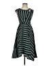 Assorted Brands Stripes Green Casual Dress Size S - photo 1